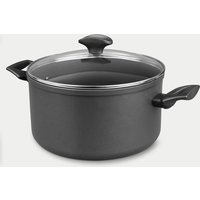 Prestige 9 x Tougher 24cm Induction Stock Pot with Lid - Black, Black