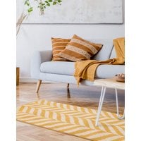Asiatic Muse Chevron Rug - SML - Yellow, Yellow