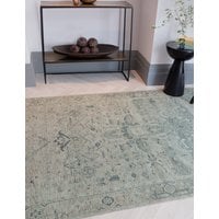 Asiatic Kaya Vida Vintage Style Flatweave Rug - MED - Green, Green