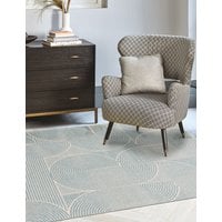 Asiatic Muse Swirl Rug - MED - Blue, Blue