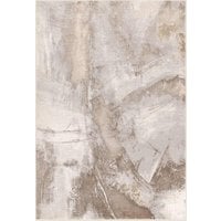 Asiatic Stellar ST02 Abstract Brushstroke Rug - XL - Beige, Beige