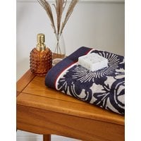Bedeck Of Belfast Pure Cotton Stafford Towel - BATH - Navy Mix, Navy Mix