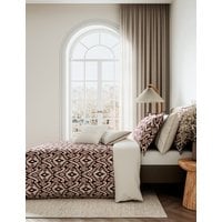 Bedeck Of Belfast Pure Cotton Sato Bedding Set - 6FT - Mulberry, Mulberry