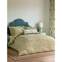 Sanderson X National Trust Pure Cotton Tila Lime Bedding Set - SGL - Gold, Gold