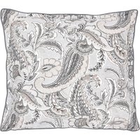 Bedeck Of Belfast 2 Pack Pure Cotton Kotana Square Pillowcases - Charcoal Mix, Charcoal Mix