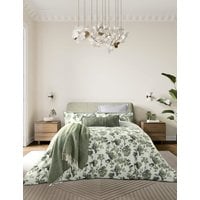 Bedeck Of Belfast Pure Cotton Yoko Bedding Set - 5FT - Green Mix, Green Mix