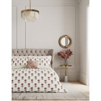 V&A Pure Cotton Regal Marigold Bedding Set - 6FT - Dusky Rose, Dusky Rose
