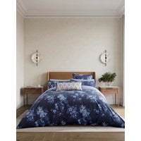 Bedeck Of Belfast Pure Cotton Nahla Bedding Set - SGL - Cobalt, Cobalt