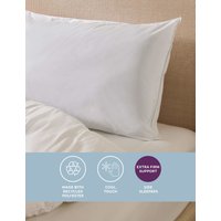 Sleep Solutions Pure Cotton Super Support Pillow - White, White