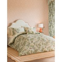 Sanderson X National Trust Pure Cotton Lophura Bedding Set - 6FT - Grey Mix, Grey Mix