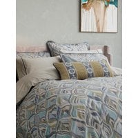 Bedeck Of Belfast 2 Pack Pure Cotton Rayanne Pillowcases - Teal Mix, Teal Mix