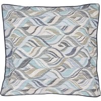 Bedeck Of Belfast 2 Pack Pure Cotton Rayanne Square Pillowcases - Teal Mix, Teal Mix