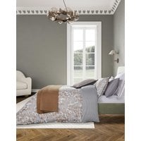 Bedeck Of Belfast Pure Cotton Zenda Bedding Set - 6FT - Charcoal Mix, Charcoal Mix