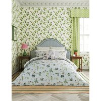 Sanderson X National Trust Pure Cotton Woodland Chorus Bedding Set - SGL - Blue Mix, Blue Mix