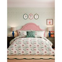 Sanderson X National Trust Pure Cotton Catherinae Bedding Set - SGL - Purple, Purple
