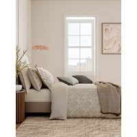 Bedeck Of Belfast Pure Cotton Sateen Umma Bedding Set - 6FT - Charcoal, Charcoal