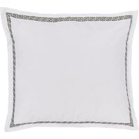 Bedeck Of Belfast 2 Pack Pure Cotton Yoko Square Pillowcases - Green, Green
