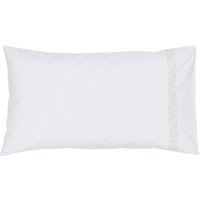 Bedeck Of Belfast 2 Pack Pure Cotton Marielle Pillowcases - White, White