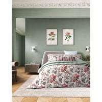 Bedeck Of Belfast Pure Cotton Elswyth Bedding Set - SGL - Red Mix, Red Mix