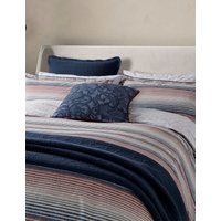 Bedeck Of Belfast 2 Pack Cotton Rich Stafford Pillowcases - Navy Mix, Navy Mix