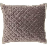 Bedeck Of Belfast Pure Cotton Claudia Quilted Pillowcase - Dusky Rose, Dusky Rose
