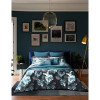 Ted Baker Pure Cotton Sateen Painted Blooms Bedding Set - DBL - Multi, Multi