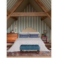 Joules Pure Cotton Floral Scallop Bedding Set - 6FT - Blue Mix, Blue Mix