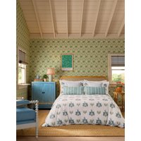 Joules Pure Cotton Chintz Floral Bedding Set - SGL - Blue Mix, Blue Mix