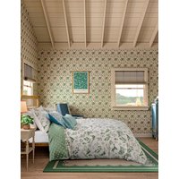 Joules Pure Cotton Festival Pheasants Bedding Set - SGL - Green, Green
