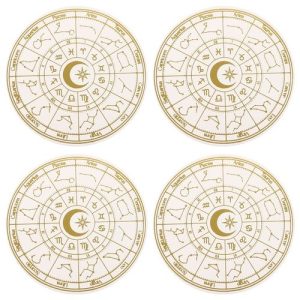 Astrology Wheel Coaster Set | Bed Sava