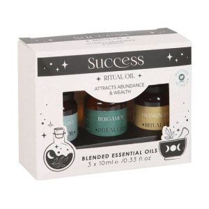 Set of 3 Success Ritual Blended Essential Oils | Bed Sava