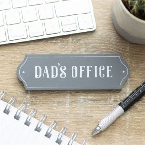 Dads Office Wall Plaque | Bed Sava