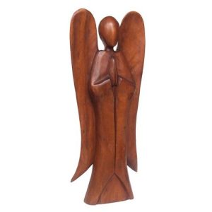 Natural Acacia Wood Angel | Bed Sava