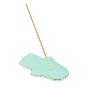 Blue Hamsa Hand Incense Stick Holder | Bed Sava