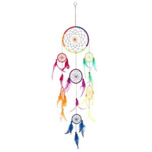 90cm Multi Rainbow Dreamcatcher | Bed Sava