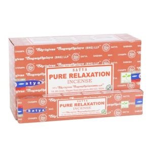 12 Packs of Pure Relaxation Incense Sticks by Satya | Bed Sava