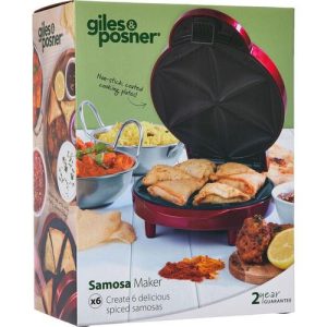 Giles  Posner 1000W Samosa Maker With Non Stick Coated Cooking Plates EK3812G | Bed Sava