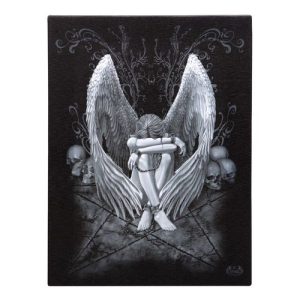 19x25cm Enslaved Angel Canvas Plaque by Spiral Direct | Bed Sava