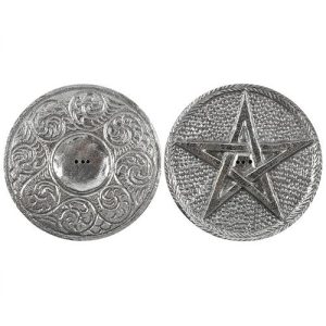 10cm Silver Pentagram Incense Holder | Bed Sava