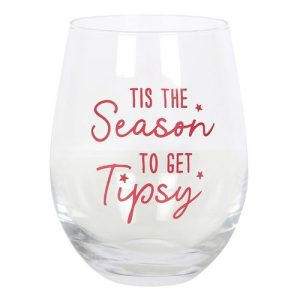 Season to Get Tipsy Stemless Glass | Bed Sava