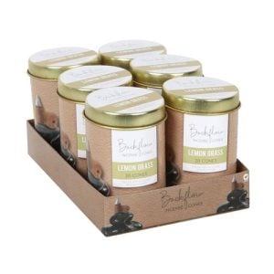 6 Tins of Elements Lemon Grass Jumbo Backflow Cones | Bed Sava