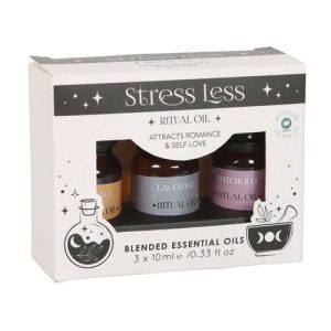 Set of 3 Stress Less Ritual Blended Essential Oils | Bed Sava