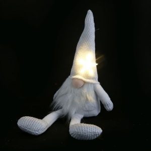42cm Sitting Santa Gonk with LED Star | Bed Sava