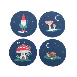 Gnome Sweet Gnome Coaster Set | Bed Sava