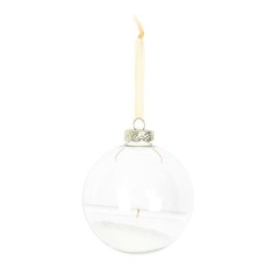Christmas Wish Hanging Glass Bauble | Bed Sava