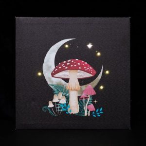 Forest Mushroom Light Up Canvas Plaque | Bed Sava