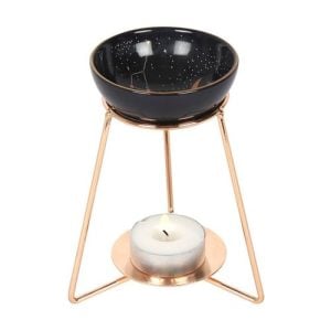 Purple Star Sign Oil Burner on Metal Base | Bed Sava