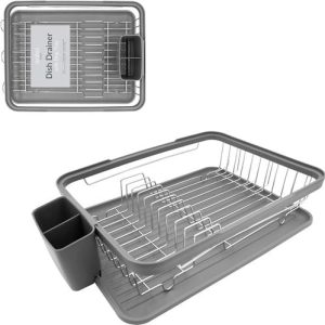 Anika Dish Drainer  Grey | Bed Sava