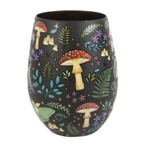 Dark Forest Print Stemless Glass | Bed Sava