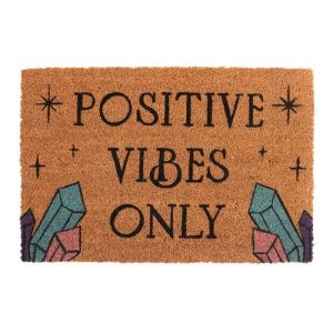 Natural Positive Vibes Only Doormat | Bed Sava